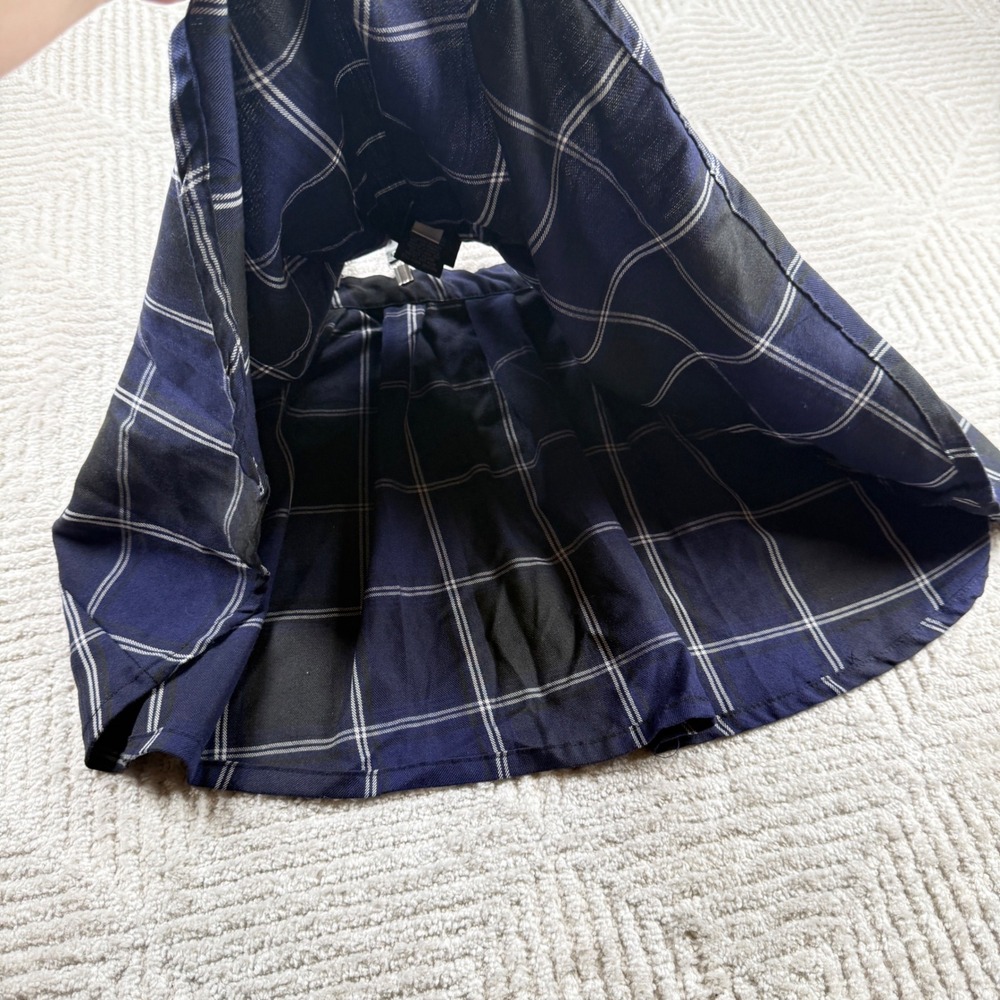 Harry Potter Ravenclaw Suspender Skirt Womens SM Plaid Cosplay Mini Wizardcore - Picture 9 of 11